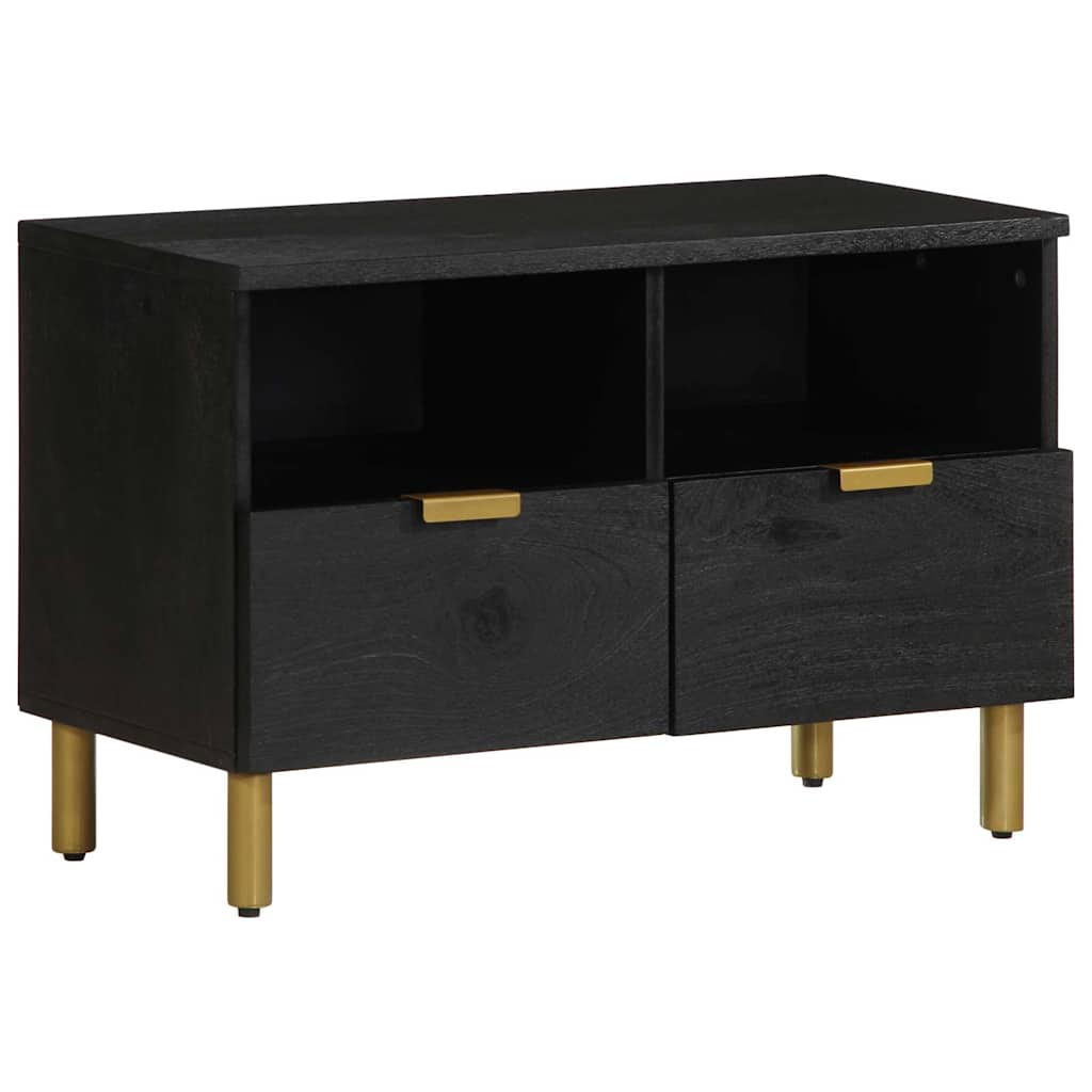 tv-bord 70x33x46 cm konstrueret træ sort