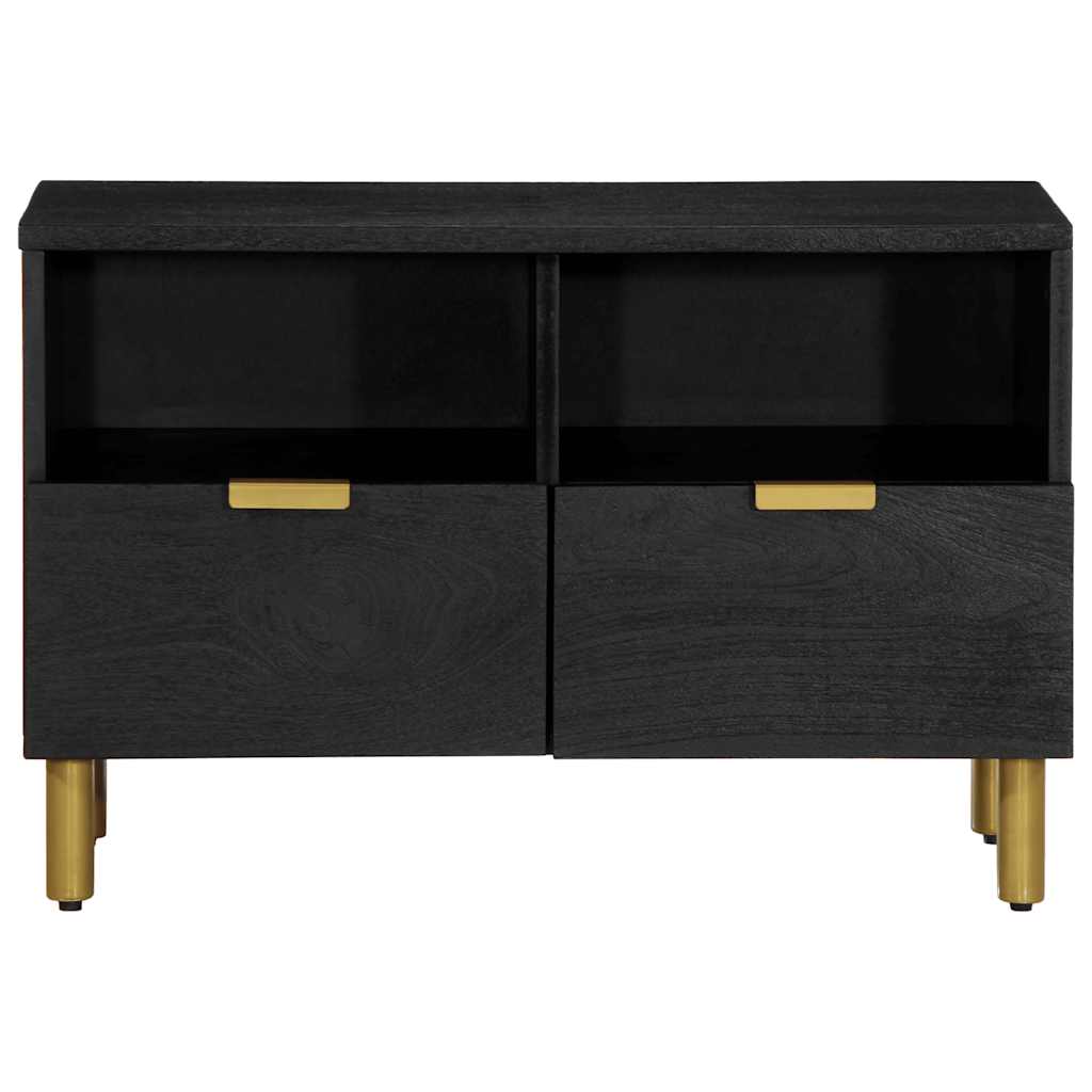 tv-bord 70x33x46 cm konstrueret træ sort