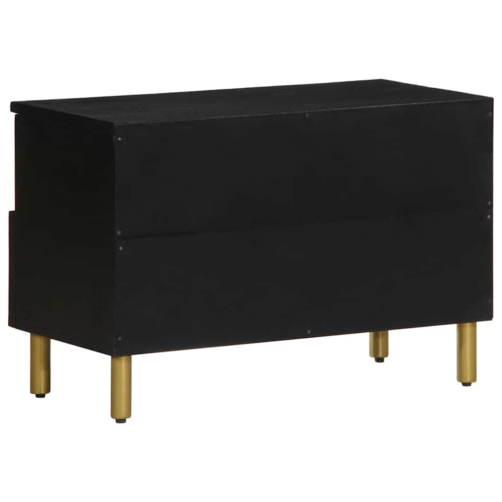 tv-bord 70x33x46 cm konstrueret træ sort