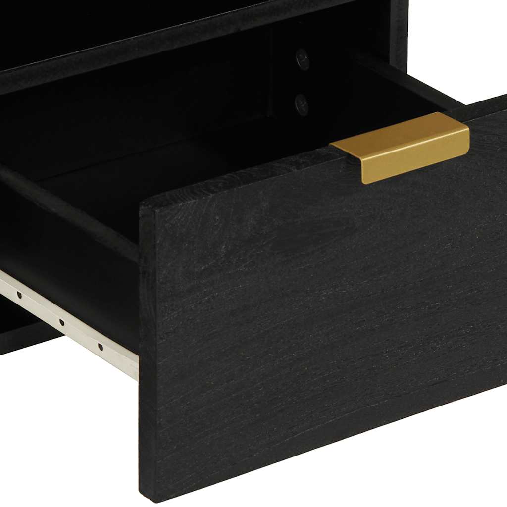 tv-bord 70x33x46 cm konstrueret træ sort