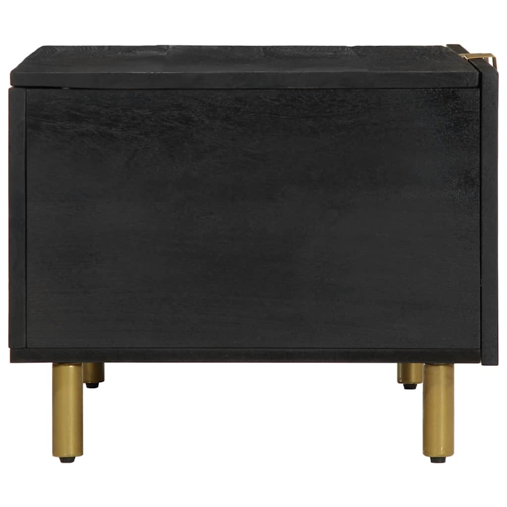 sofabord 80x50x40 cm konstrueret træ sort
