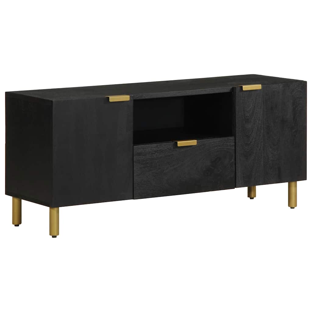 tv-bord 105x33x46 cm konstrueret træ sort