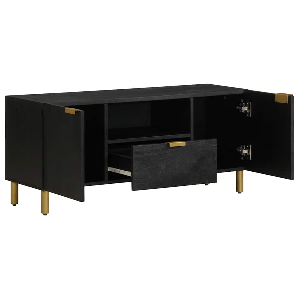 tv-bord 105x33x46 cm konstrueret træ sort