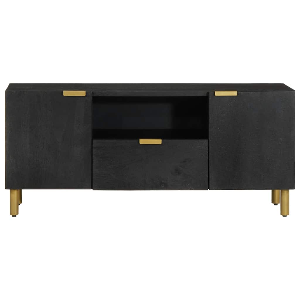 tv-bord 105x33x46 cm konstrueret træ sort
