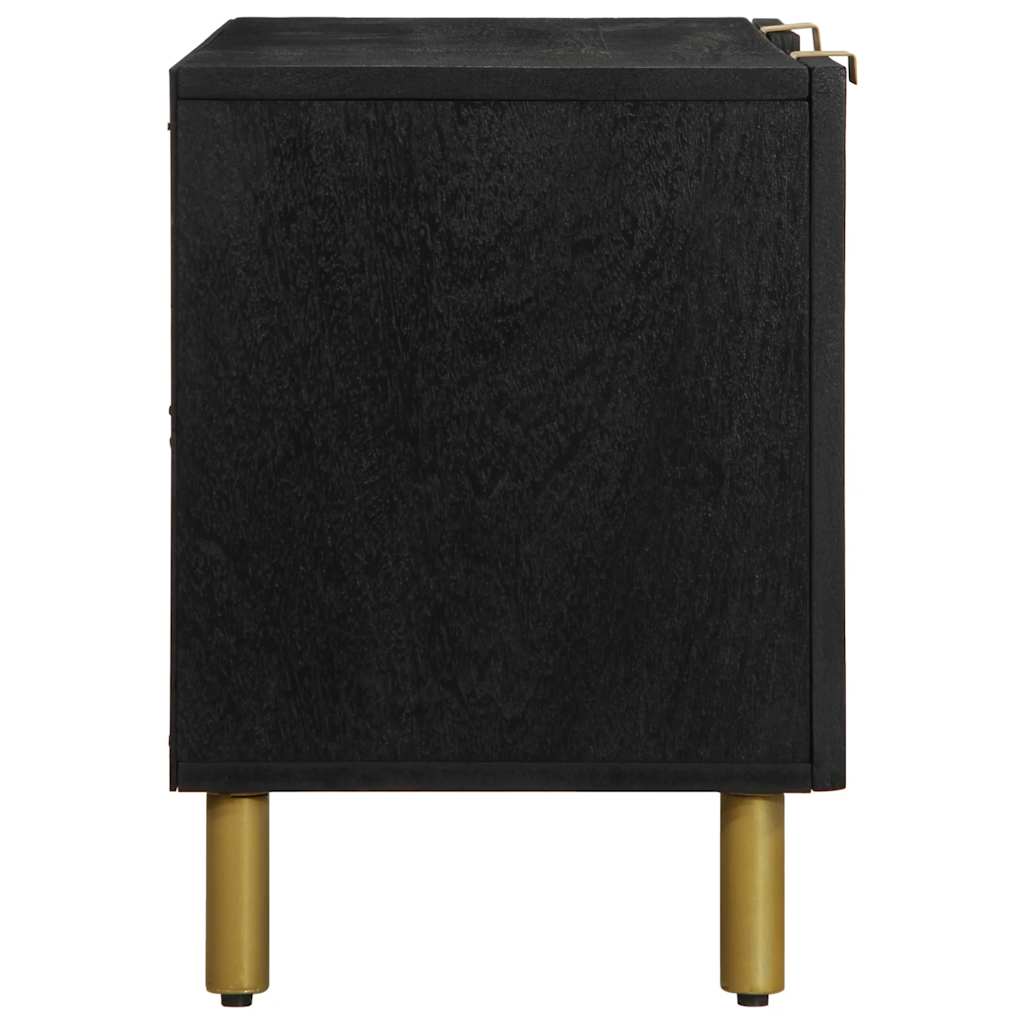 tv-bord 105x33x46 cm konstrueret træ sort