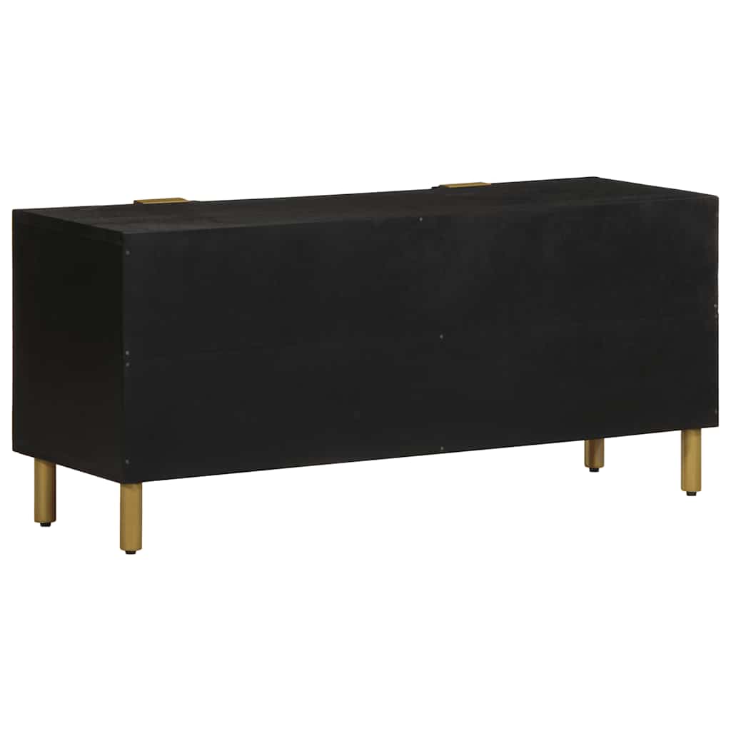 tv-bord 105x33x46 cm konstrueret træ sort