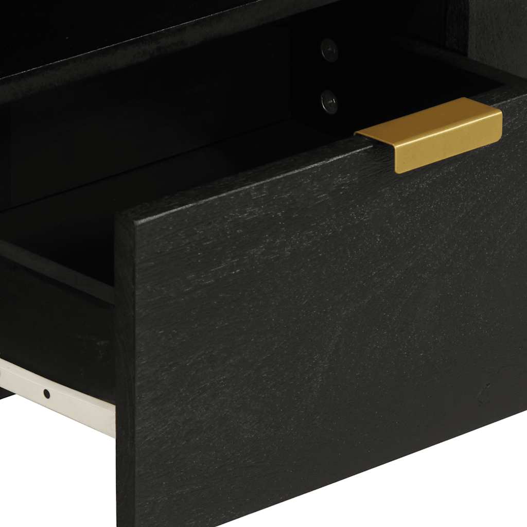 tv-bord 105x33x46 cm konstrueret træ sort