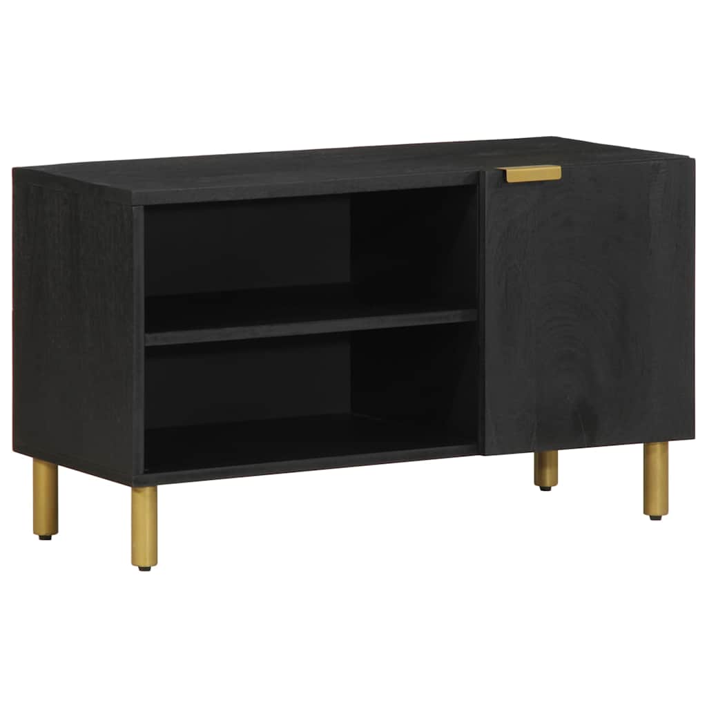 tv-bord 80x33x46 cm konstrueret træ sort