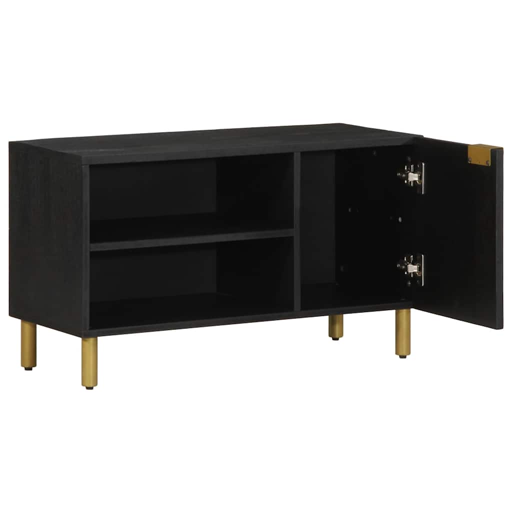 tv-bord 80x33x46 cm konstrueret træ sort