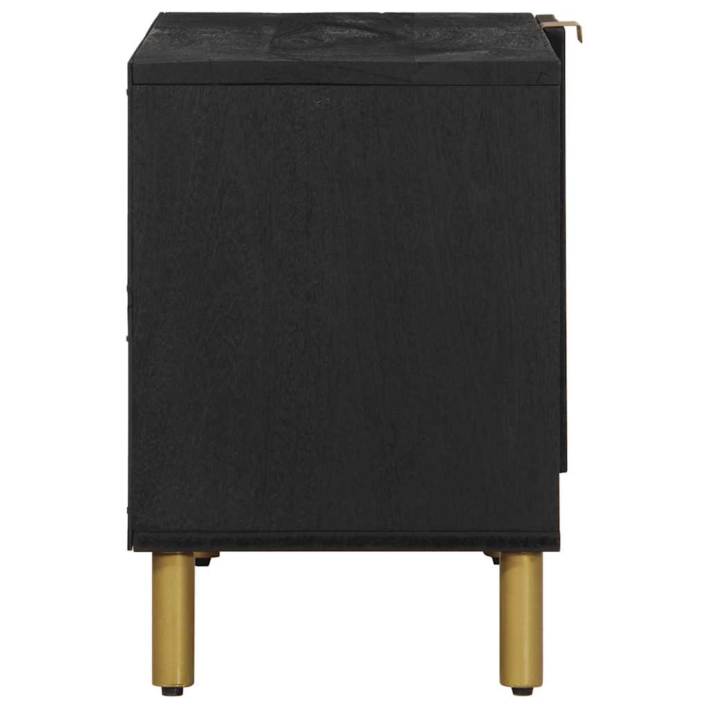 tv-bord 80x33x46 cm konstrueret træ sort
