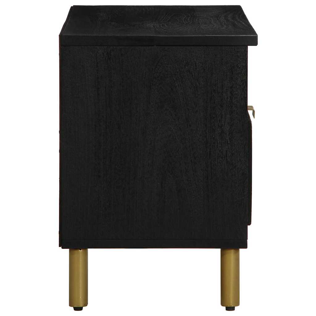 tv-bord 80x33x46 cm konstrueret træ sort