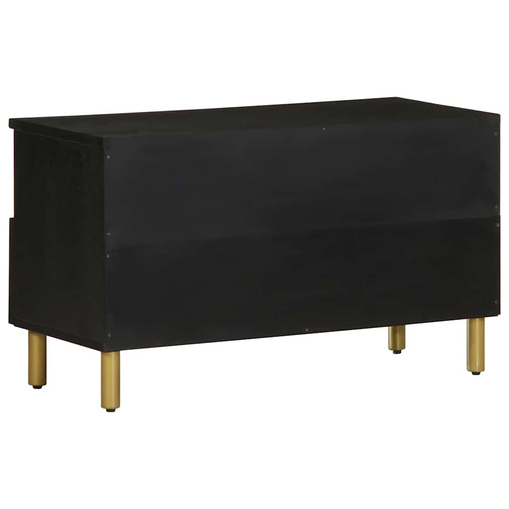 tv-bord 80x33x46 cm konstrueret træ sort