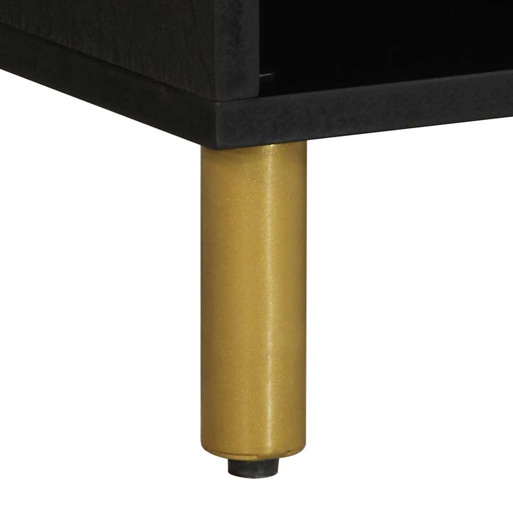 tv-bord 80x33x46 cm konstrueret træ sort