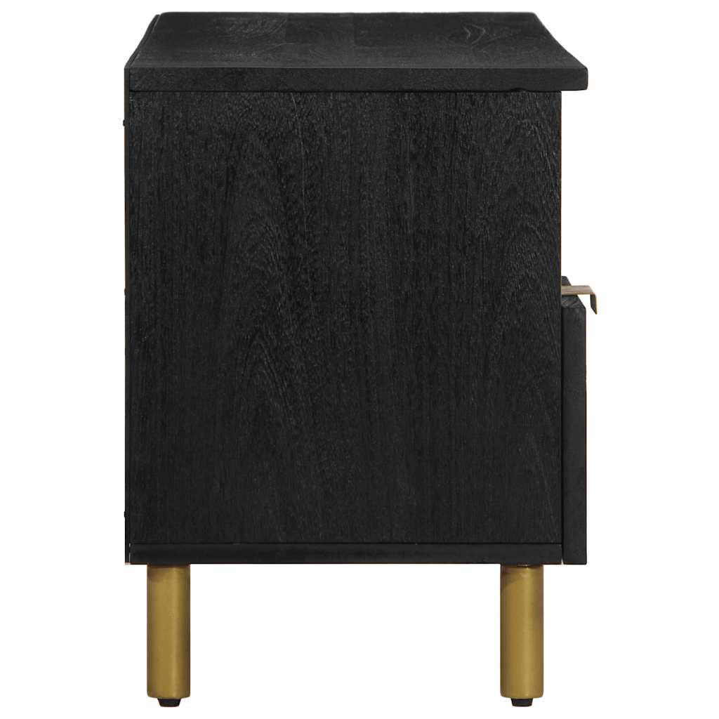 tv-bord 100x33x46 cm konstrueret træ sort