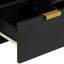tv-bord 100x33x46 cm konstrueret træ sort