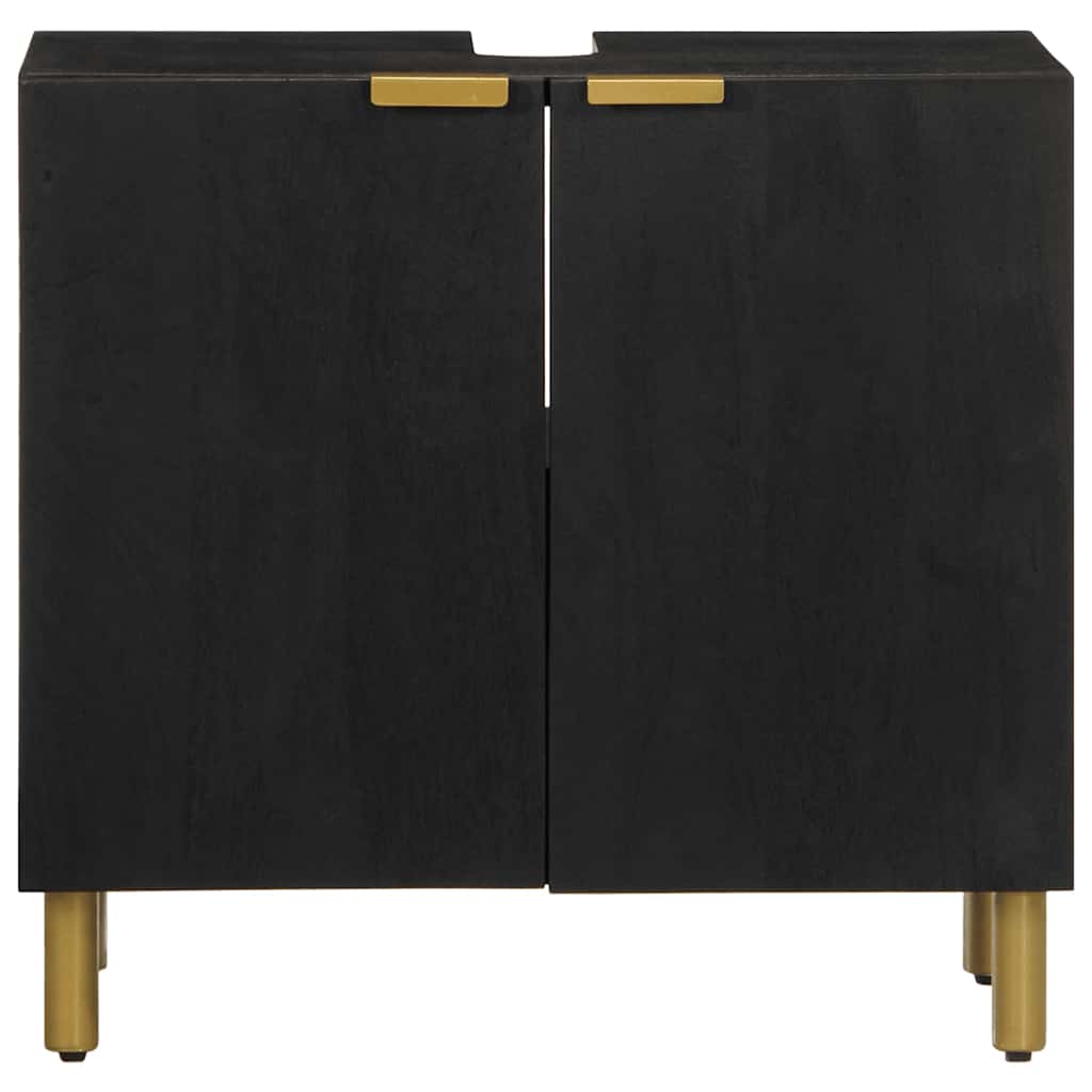 underskab til vask 62x33x58 cm konstrueret træ sort