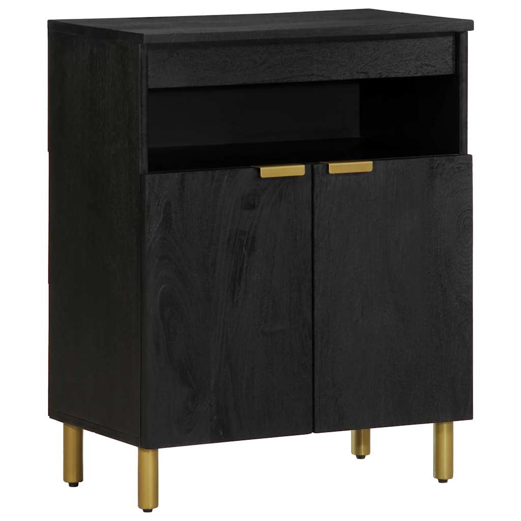 skab 60x33x75 cm konstrueret træ sort