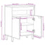 skab 60x33x75 cm konstrueret træ sort