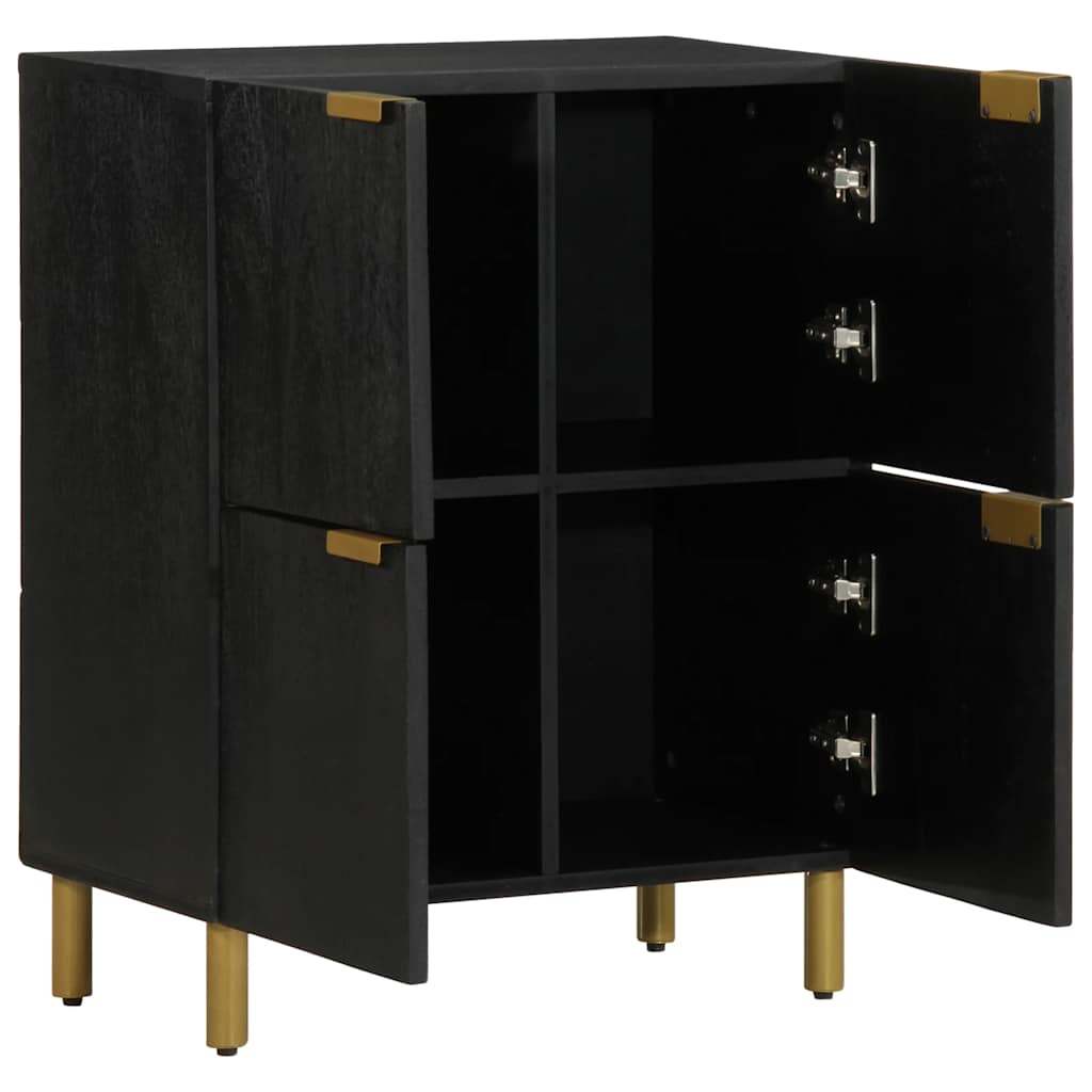 skab 60x33x75 cm konstrueret træ sort