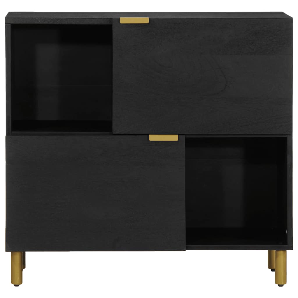 skænk 80x33x75 cm konstrueret træ sort