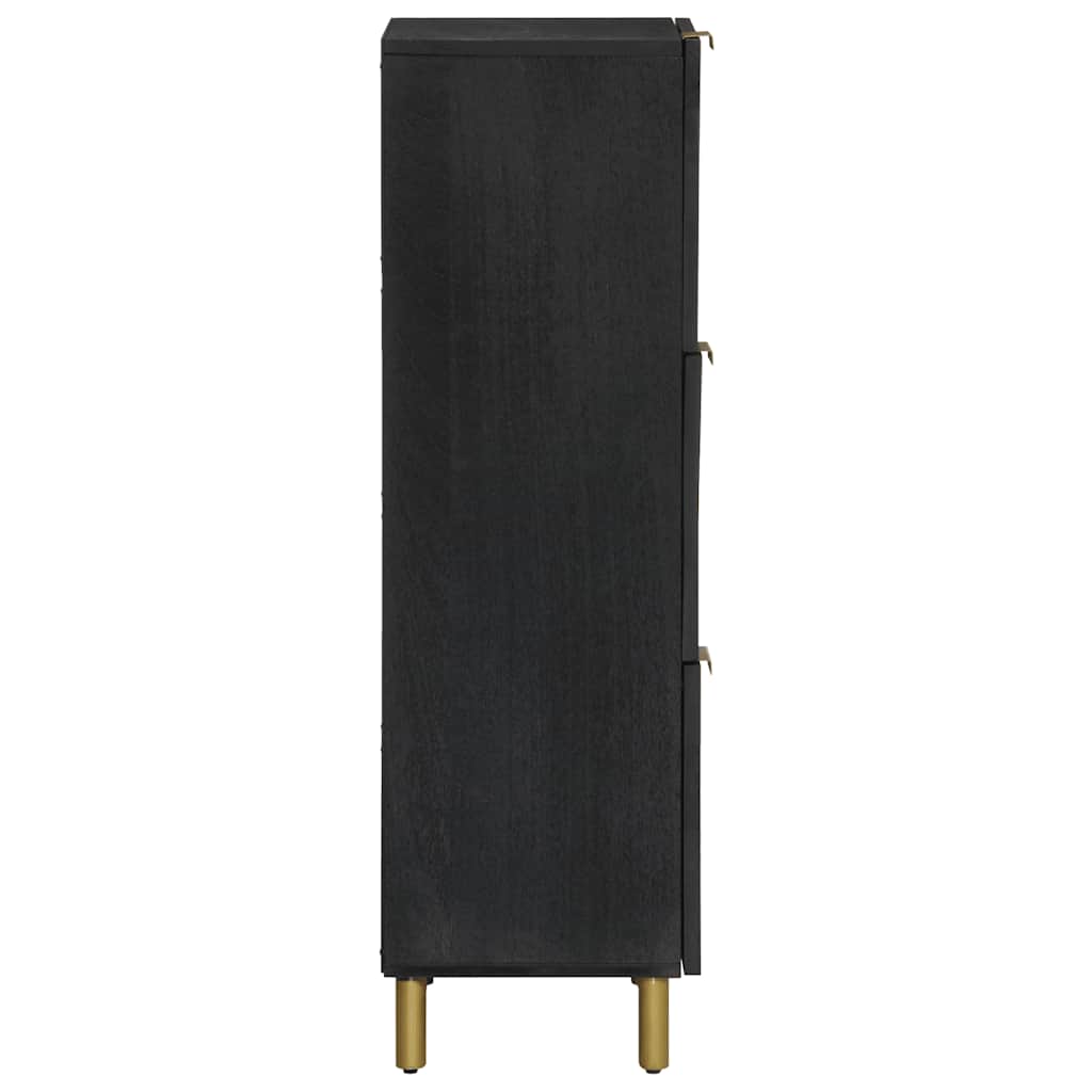 højskab 40x33x110 cm konstrueret træ sort