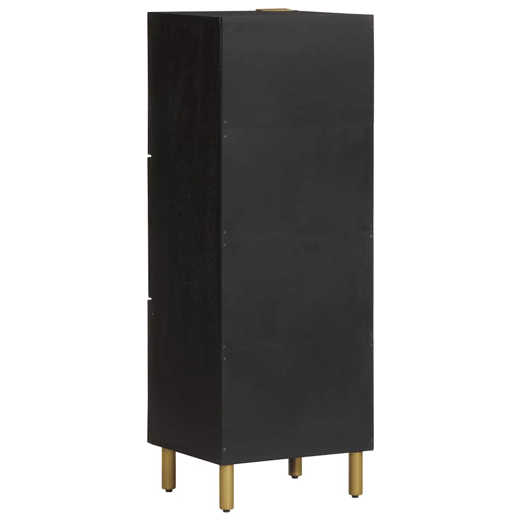 højskab 40x33x110 cm konstrueret træ sort