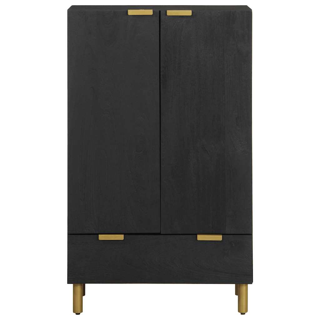 højskab 60x33x100 cm konstrueret træ sort