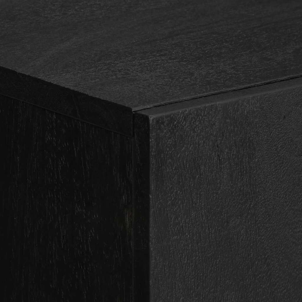 højskab 60x33x100 cm konstrueret træ sort