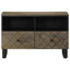 tv-bord 70x33x46 cm massivt mangotræ sort