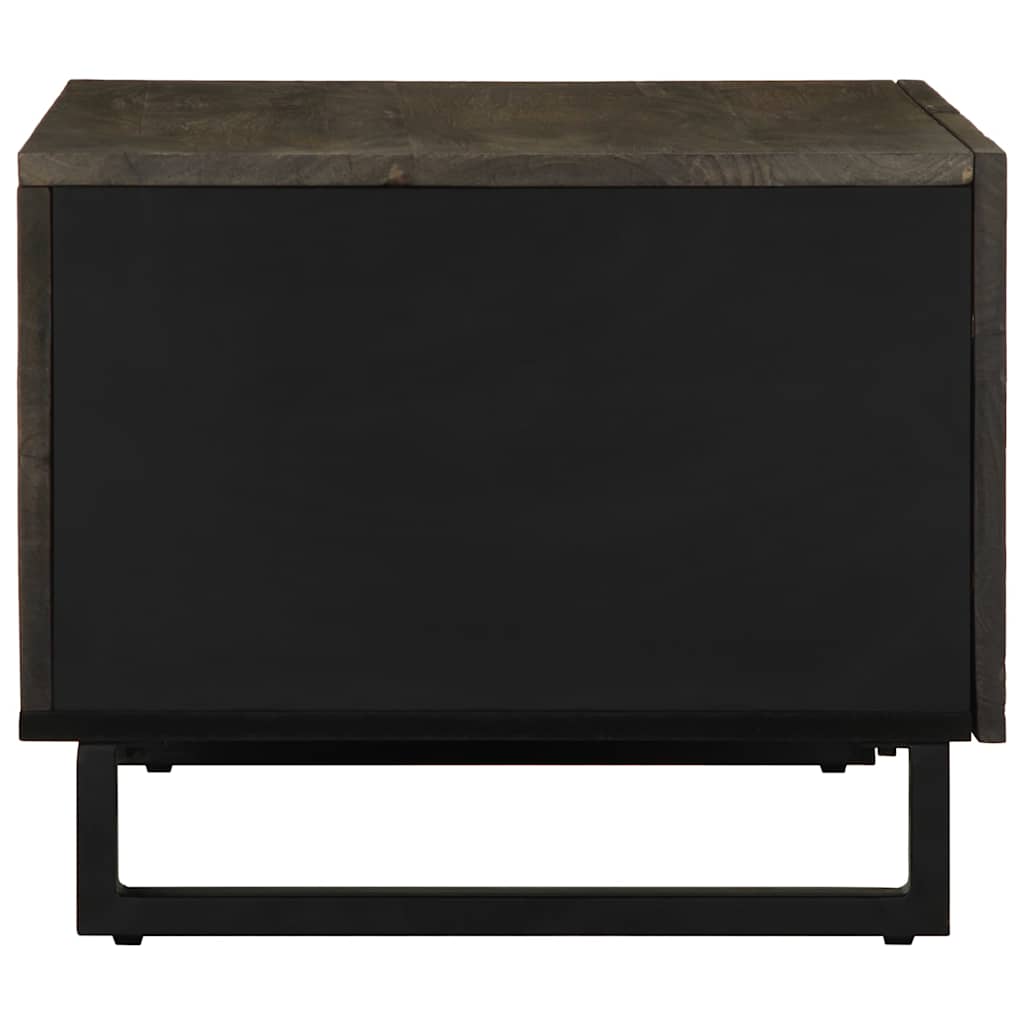 sofabord 80x50x40 cm massivt mangotræ sort