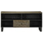 tv-bord 100x33x46 cm massivt mangotræ sort