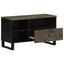 tv-bord 80x33x46 cm massivt mangotræ sort