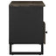 tv-bord 100x33x46 cm massivt mangotræ sort