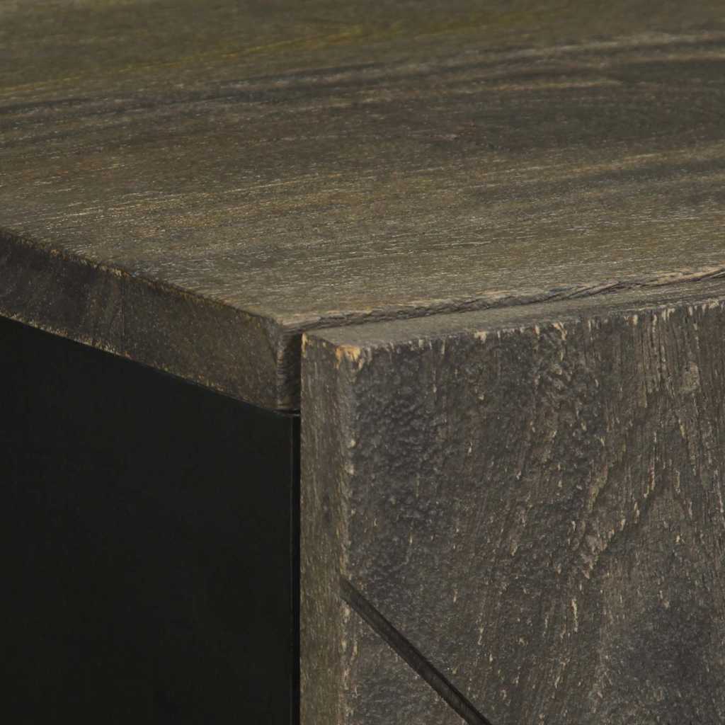 skænk 40x33x75 cm massivt mangotræ sort