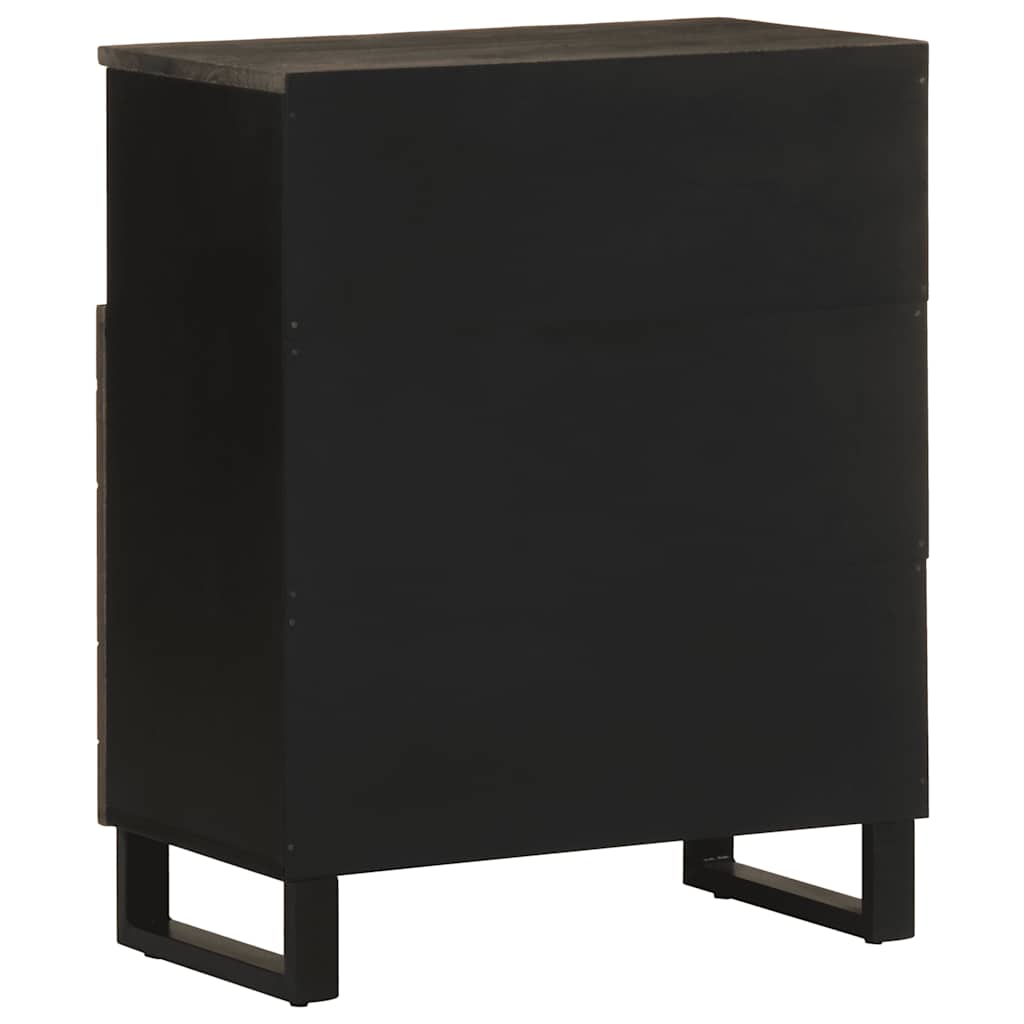 skænk 60x33x75 cm massivt mangotræ sort