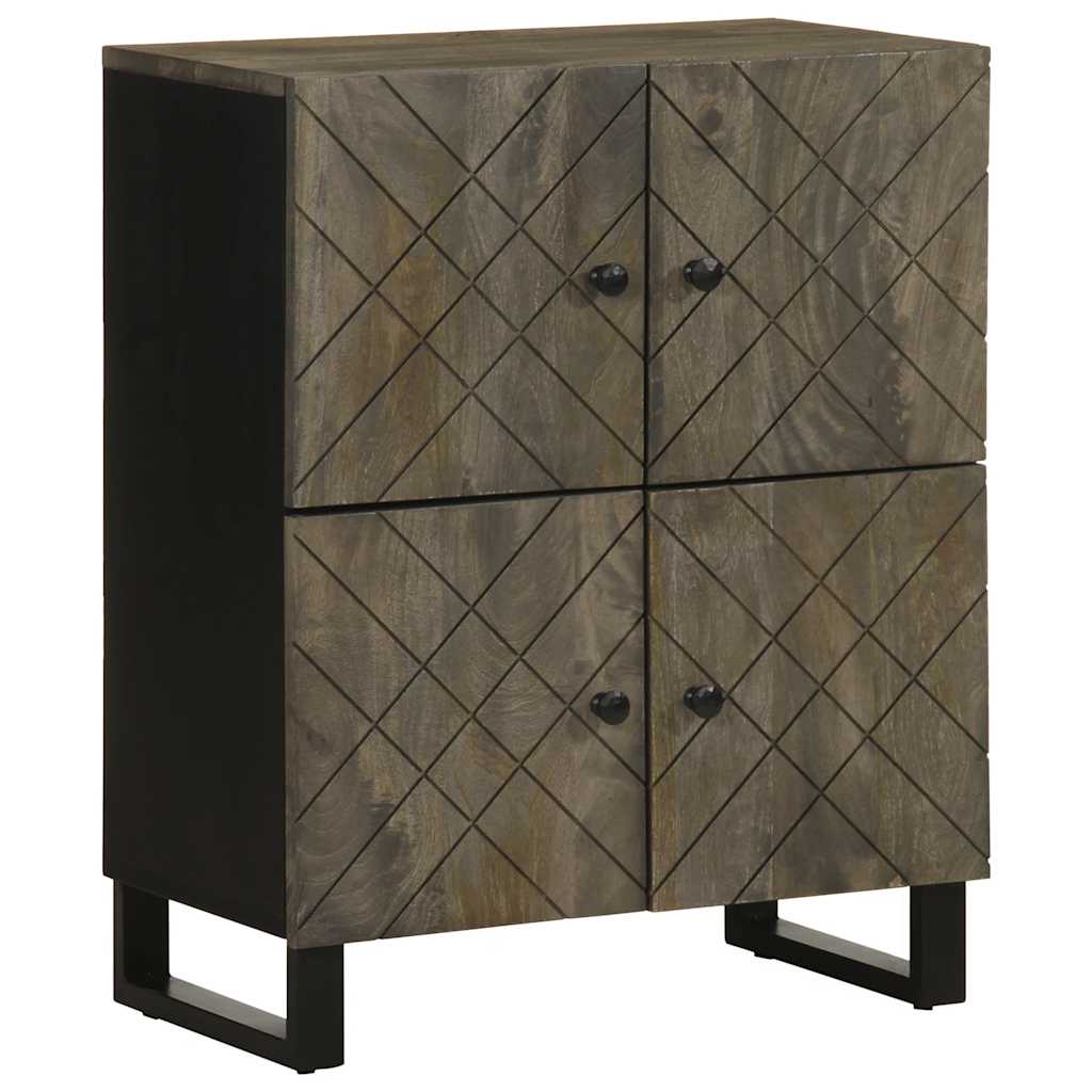 skænk 60x33x75 cm massivt mangotræ sort