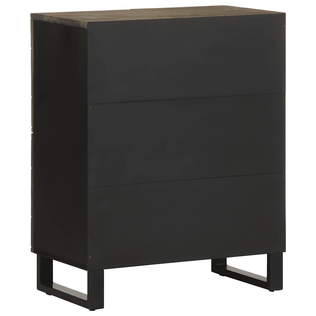 skænk 60x33x75 cm massivt mangotræ sort