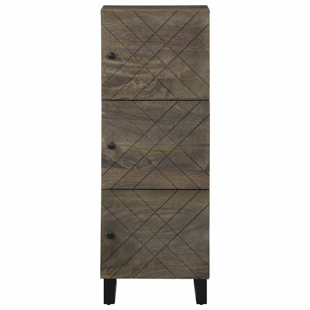 skab 40x33x110 cm massivt mangotræ sort