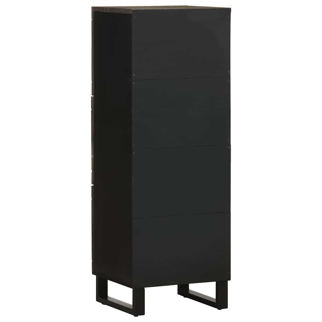 skab 40x33x110 cm massivt mangotræ sort