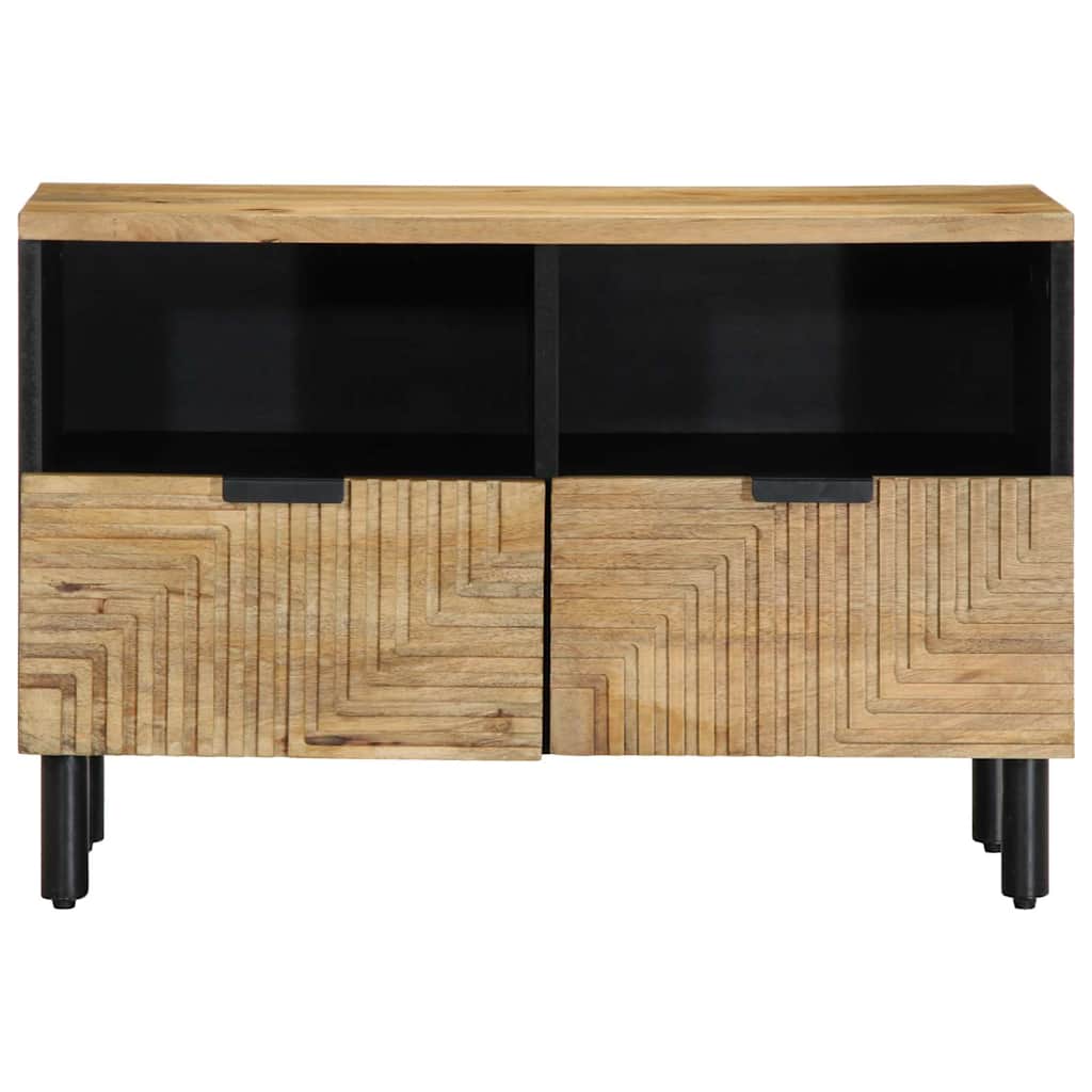 tv-bord 70x33x46 cm massivt mangotræ brun