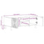 sofabord 100x54x40 cm massivt mangotræ brun
