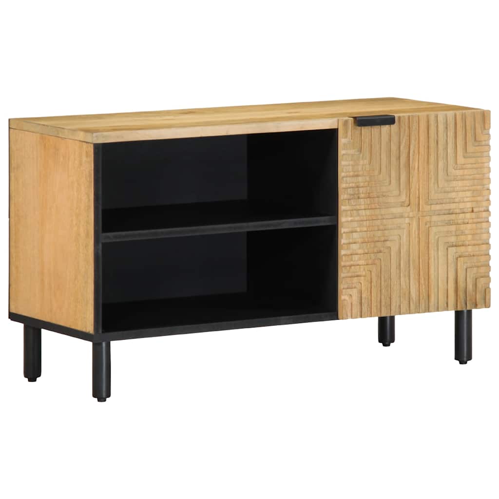 tv-bord 80x31,5x46 cm massivt mangotræ brun