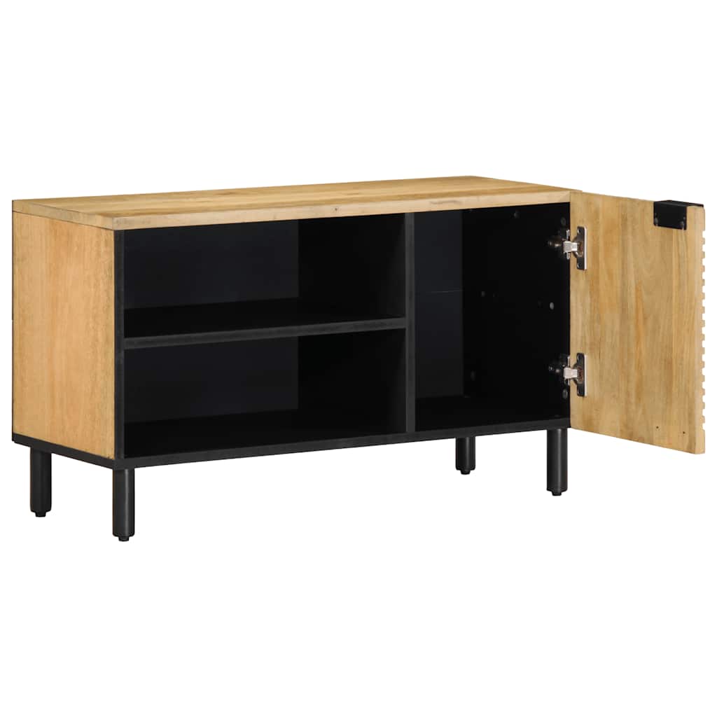 tv-bord 80x31,5x46 cm massivt mangotræ brun