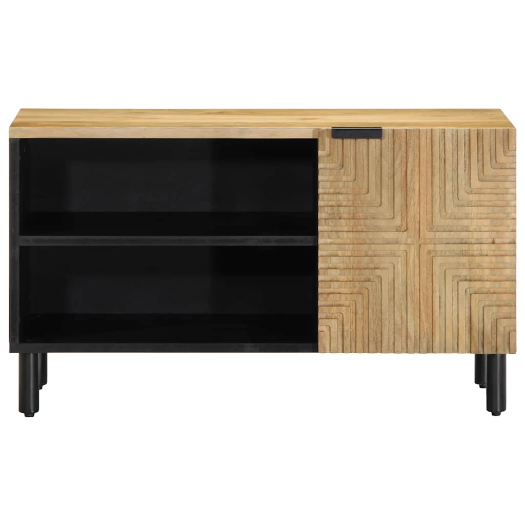 tv-bord 80x31,5x46 cm massivt mangotræ brun