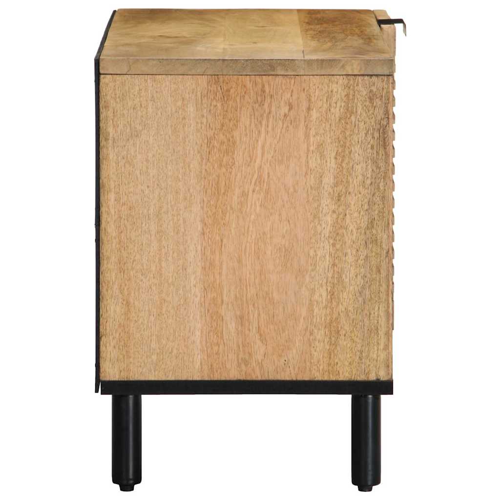 tv-bord 80x31,5x46 cm massivt mangotræ brun