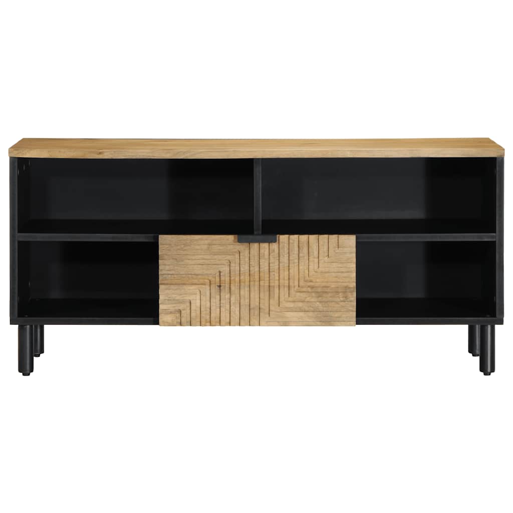 tv-bord 100x33x46 cm massivt mangotræ brun