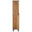 badeværelsesskab 38x33x160 cm massivt mangotræ brun