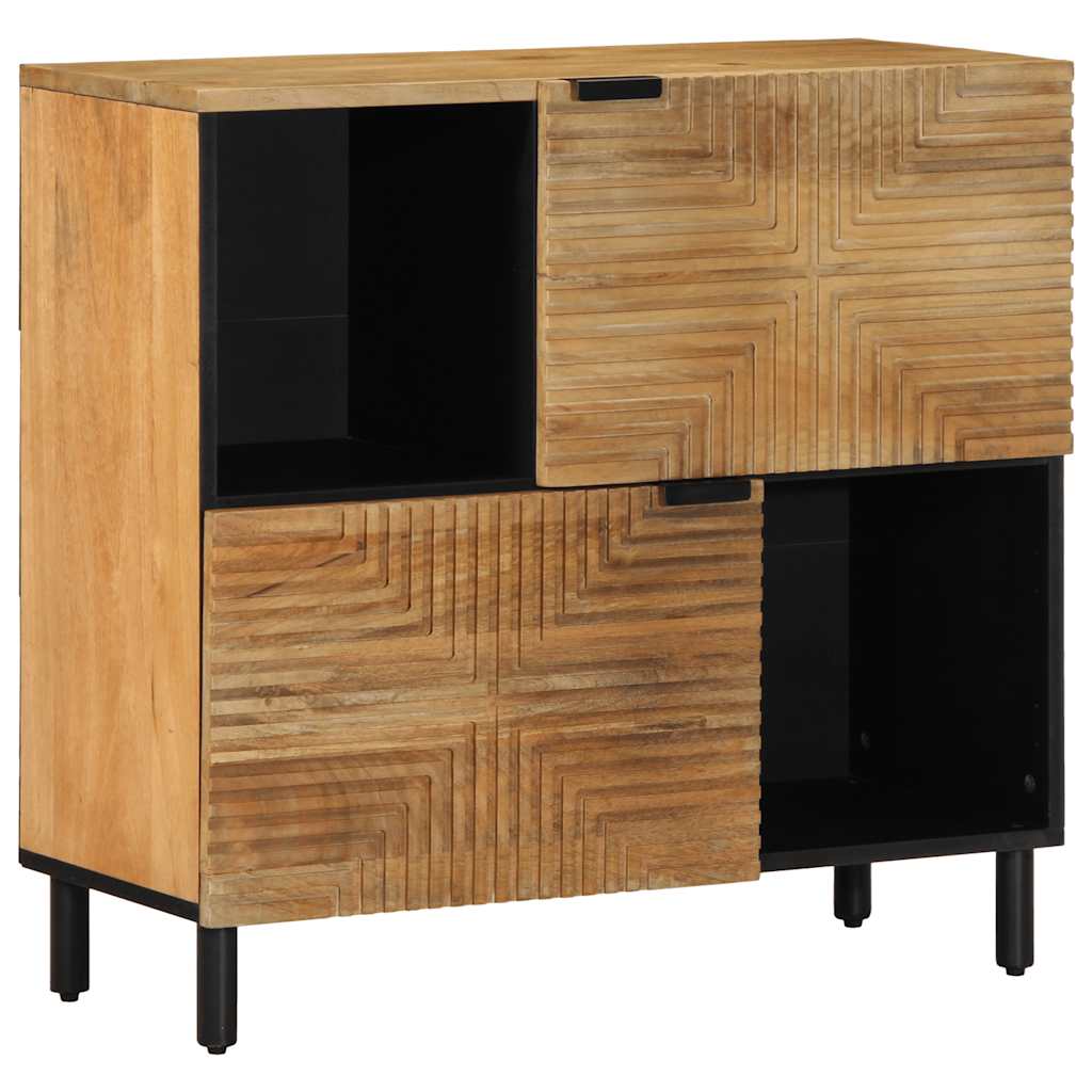 skænk 80x33x75 cm massivt mangotræ brun