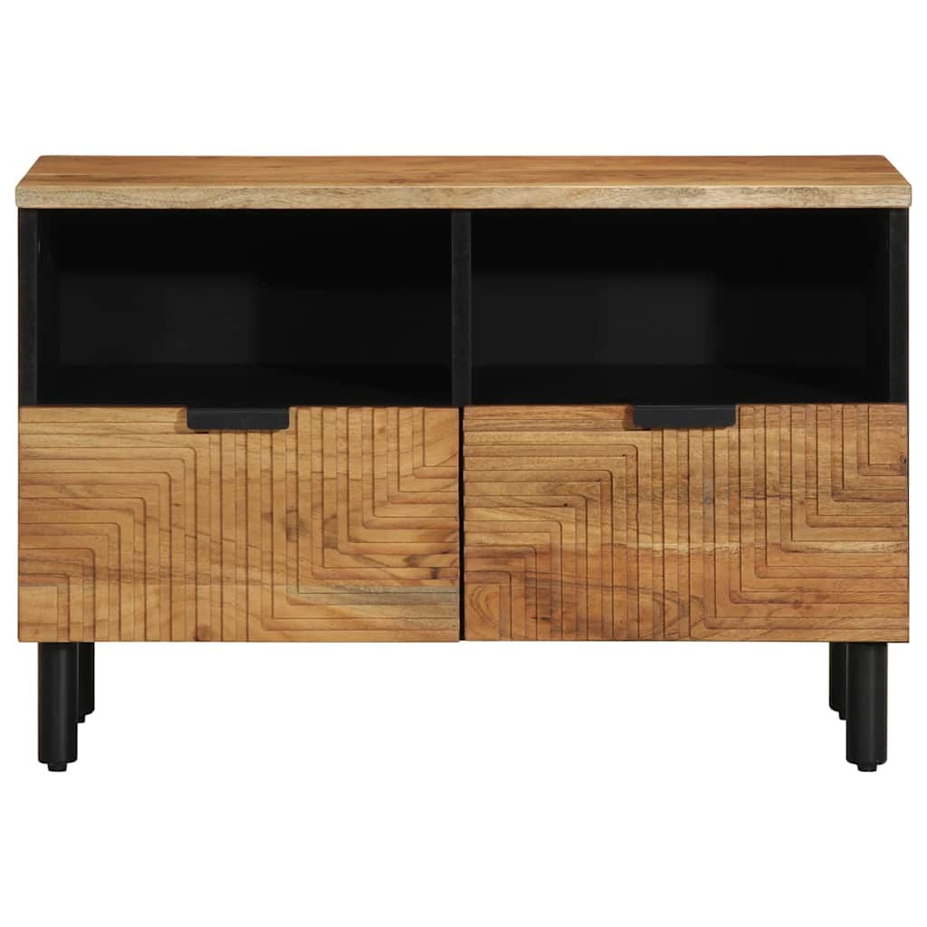 tv-bord 70x33x46 cm massivt akacietræ