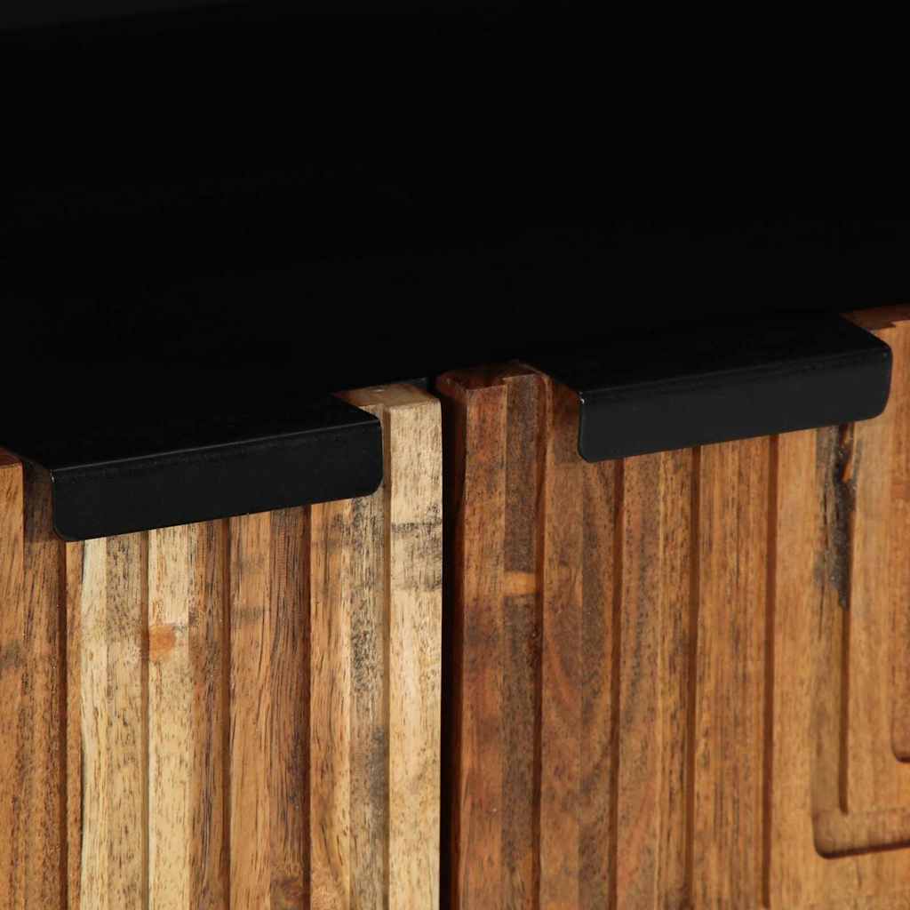 Sideboard med hylde Brun 60 x 33 x 75 cm Massivt mangotræ